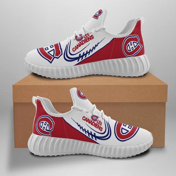 Men's Montreal Canadiens Mesh Knit Sneakers/Shoes 001